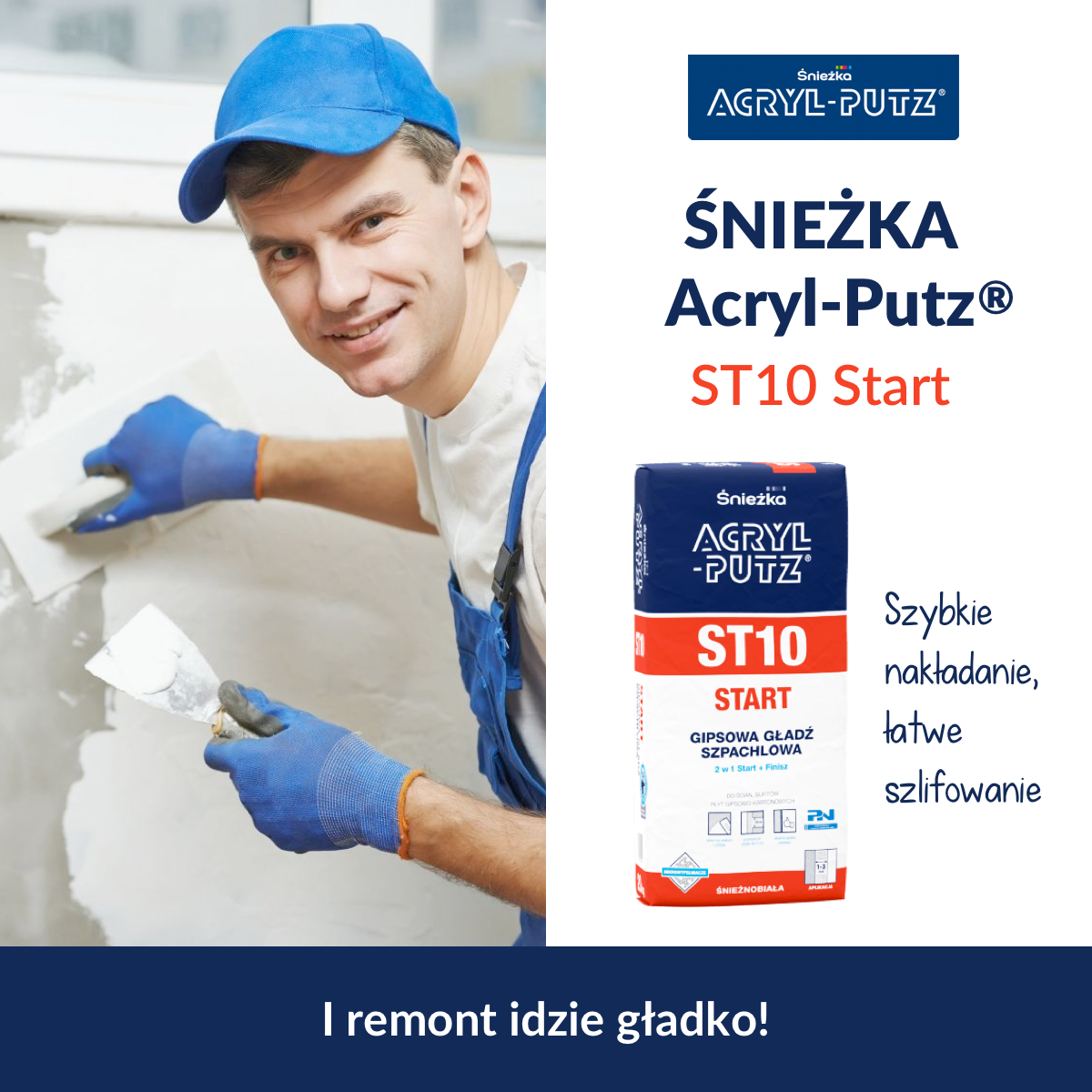 Snieznobiala-GLADZ-SZPACHLOWA-2W1-STARTFINISZ-od-Sniezki-Acryl-Putz-to-szybkie-nakladanie-i-latwe-szlifowanie-