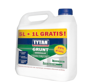 Grunt akrylowy emuslja gruntująca 5l, 5l+1l  Tytan