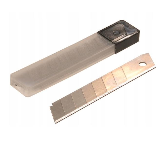 Ostrza zapasowe 18mm (10szt.)  SK2 czerwone NU034