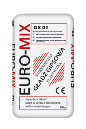 Biała gładź gipsowa 20kg EURO-MIX