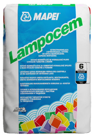 Cement montażowy szybkowiążący Lampocem 25kg
