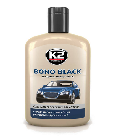 Czernidło do gumy i plastiku 250ml Bono Black