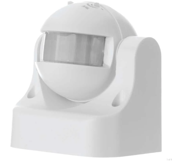 Czujnik ruchu PIR 1200W 180st. biały
