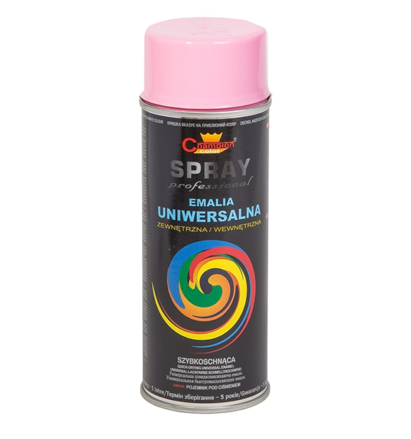Emalia spray różowy 400ml Champion RAL 3017