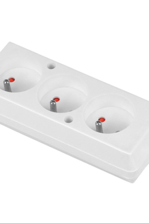 Gniazdko elektryczne 3x2p+Z  GN-370