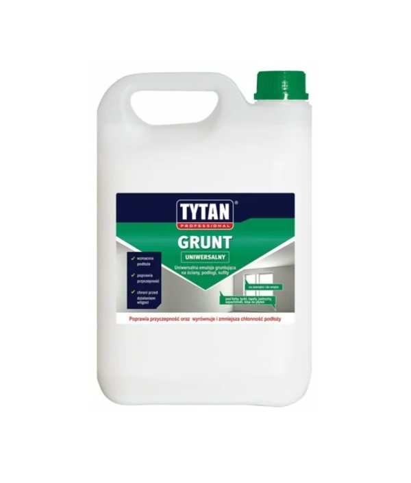 Grunt akrylowy emulsja gruntująca 5l, 5l+1l  TYTAN