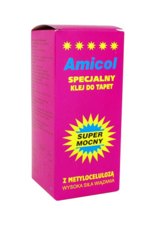 Klej do tapet Amicol super mocny 180g różowy
