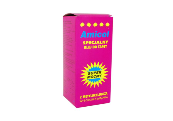 Klej do tapet Amicol super mocny 180g różowy