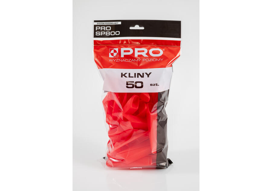 Kliny do poziomowania płytek SP800 50szt czar/czer