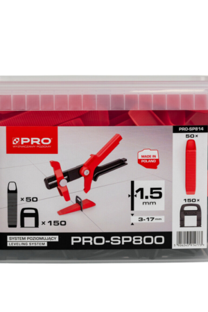 Klips + Klin do poziomowani płytek SP800 1.5mm PRO