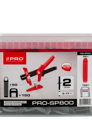 Klips + Klin do poziomowania płytek 2mm SP800 PRO