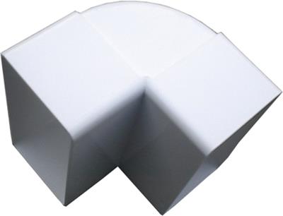Kolano wentylacyjne pionowe płaskie 90° 110×55 P