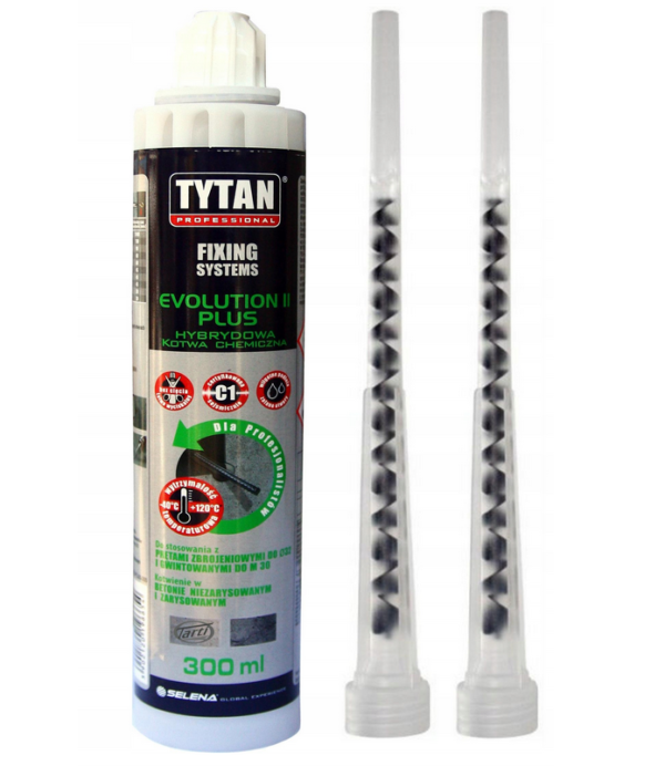 Kotwa chemiczna EVO II 300ml do 1000kg Tytan