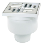 Kratka ściekowa 10×10 prosta 50 metal 02155