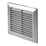 Kratka wentylacyjna T61 satyna srebrna 14×14 fi100