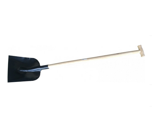 Łopata piaskowa styl T drewno czarna  B006/T