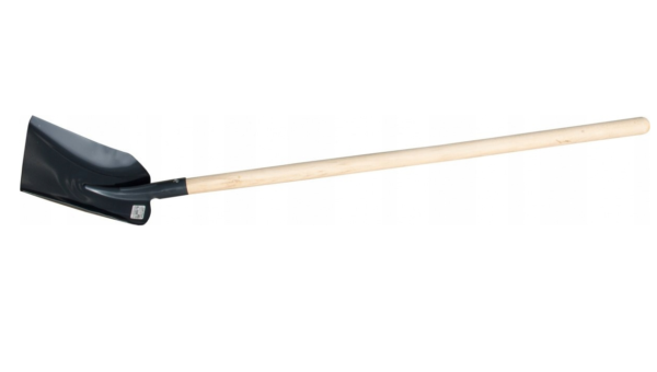 Łopata piaskowa trzonek prosty czarna L-115