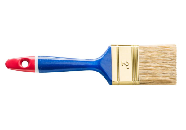 Pędzel angielski 2 uchwyt drewno niebieski