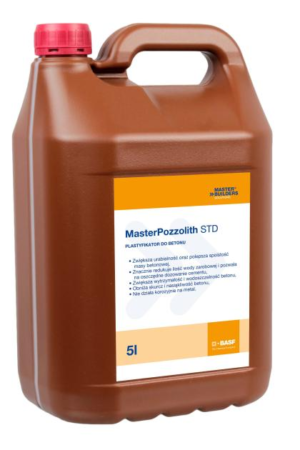 Plastyfikator do betonu MasterPozzolith 5l