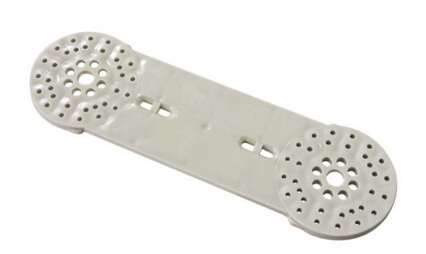 Płytka PP bater. 20×1/2 pod baterię ścienną plas.