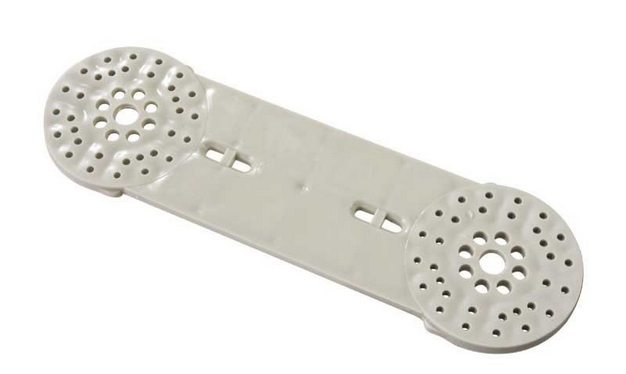 Płytka PP bater. 20×1/2 pod baterię ścienną plas.