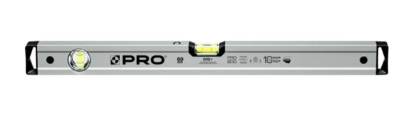 Poziomnica anoda srebrna z magnesami 60cm PRO600