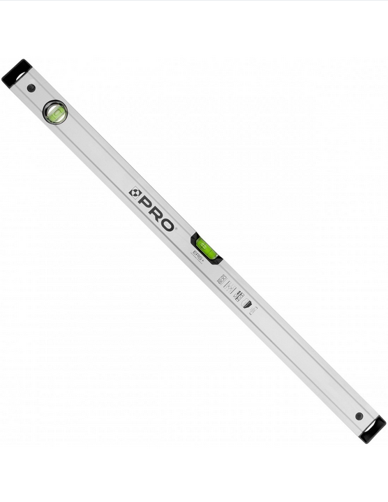Poziomnica anoda srebrna z magnesami 80cm PRO600