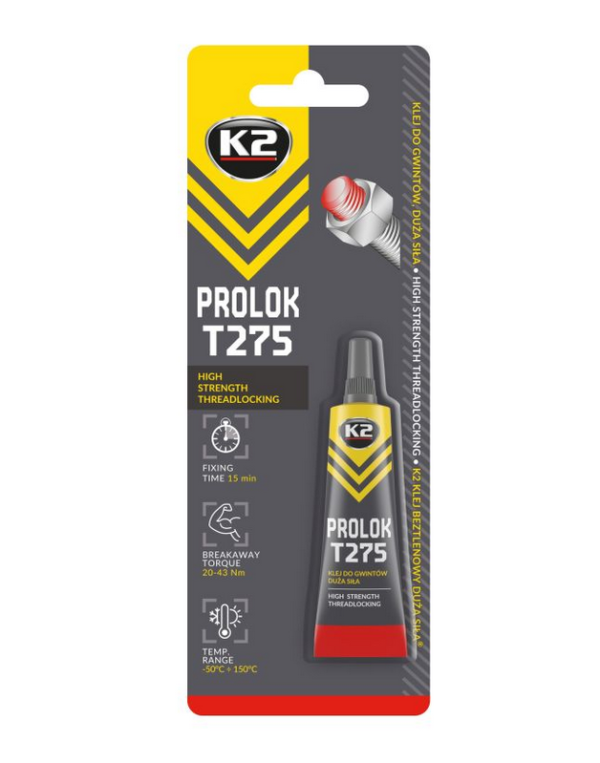 Prolok klej do gwintów W271 6ml czerwony mocny