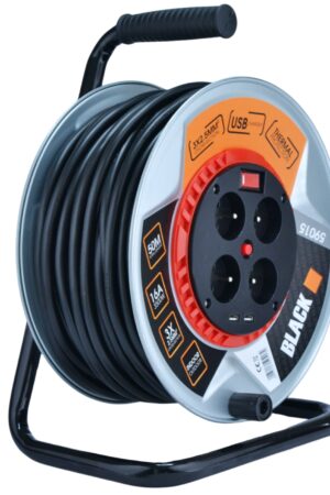 Przedłużacz na bębnie 3×2.5mm + USB 2Gn 50mb