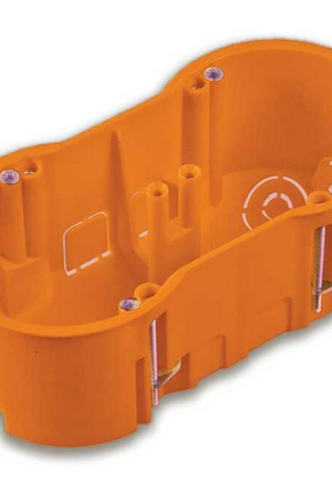 Puszka PK 60 podwójna gips głęboka pomarańczowa