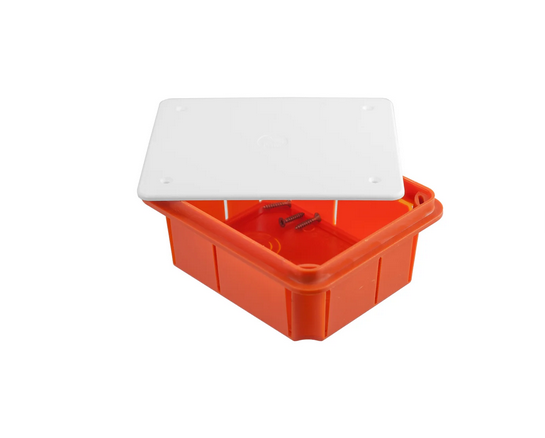 Puszka instalacyjna 116x95x50 pomarańczowa