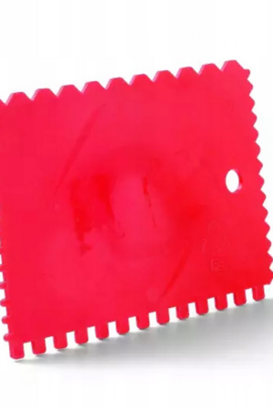 Szpachelka plastikowa ząbkowana 90/130mm