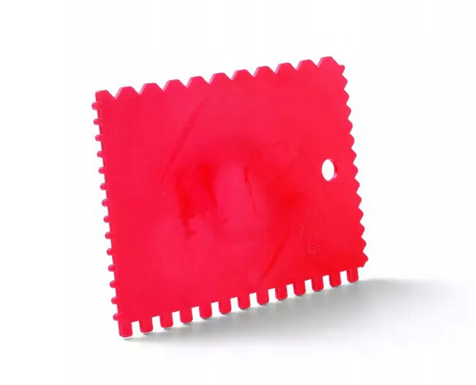 Szpachelka plastikowa ząbkowana 90/130mm