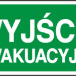 Tablica inform. “wyjście ewakuacyjne” 20×40