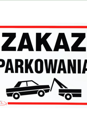 Tablica inform. “zakaz parkowania”    35×25