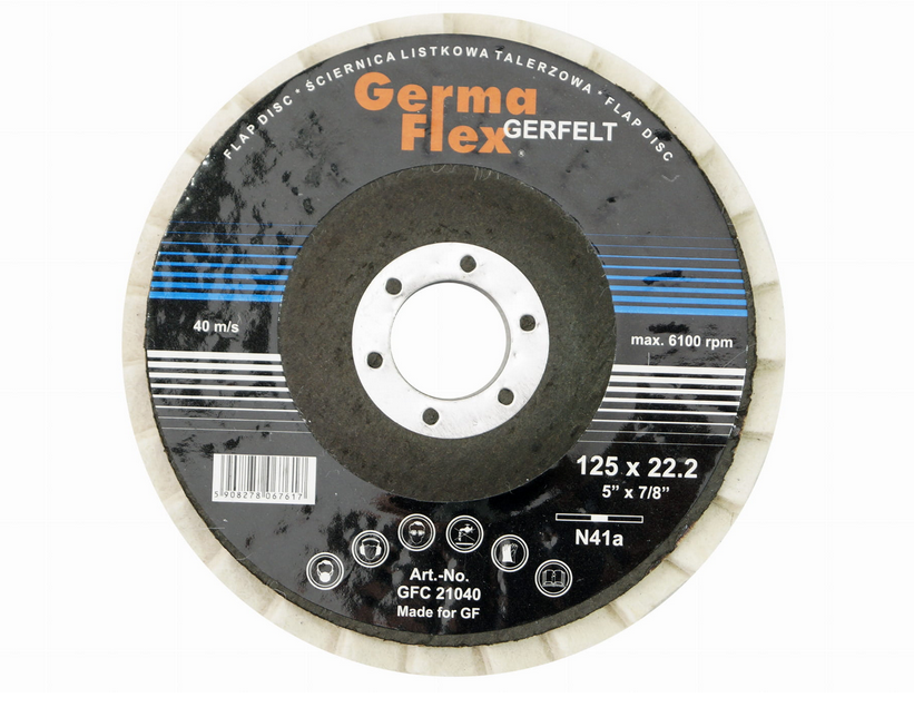 Tarcza z filcem 125x22mm  Gerfelt C