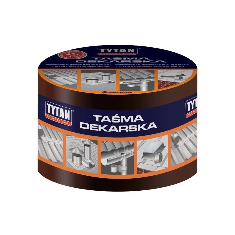 Taśma kominowa asfaltowa 200mm 10mb brąz Tytan
