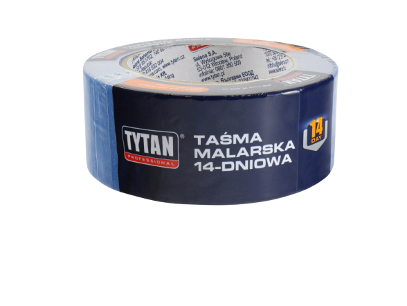 Taśma malarska 30x50m niebieska Tytan 14 dni