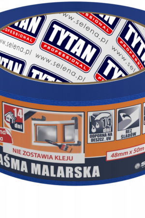 Taśma malarska 48x50m niebieska Tytan