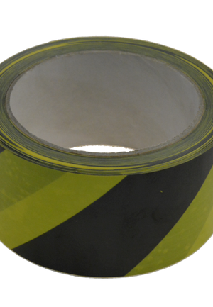 Taśma ostrzegawcza 50mmx33m żółto-czarna samoprzy