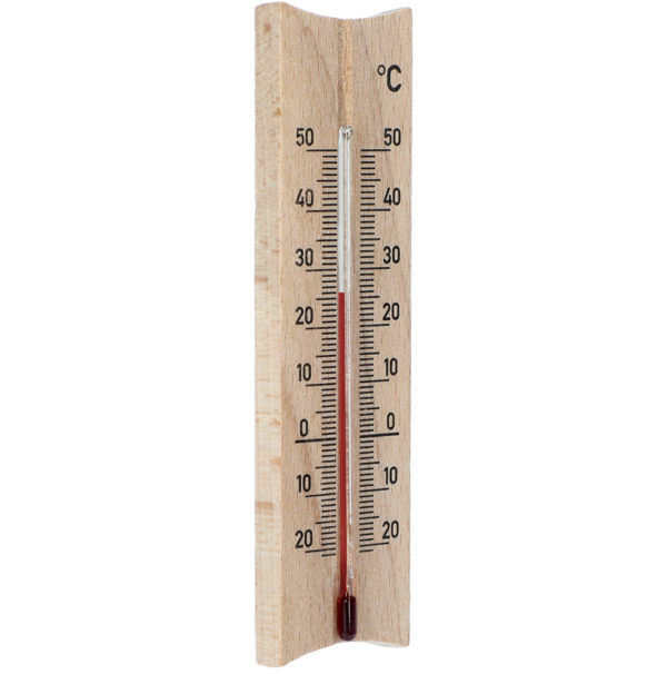 Termometr pokojowy mały drewniany 16.5cm