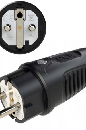 Wtyczka gumowa z uziemieniem IP44  16A