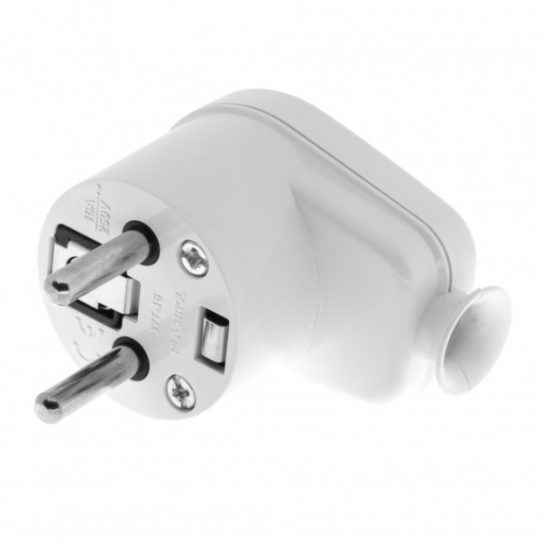 Wtyczka kątowa 16A z uziem.WT-16U UNI-SCHUKO