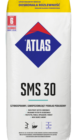 Zaprawa samopoziomująca SMS30 3-30mm 25kg ATLAS