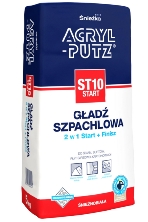 Biała gładź gipsowa 5kg Acryl Putz ST10 START 2w1