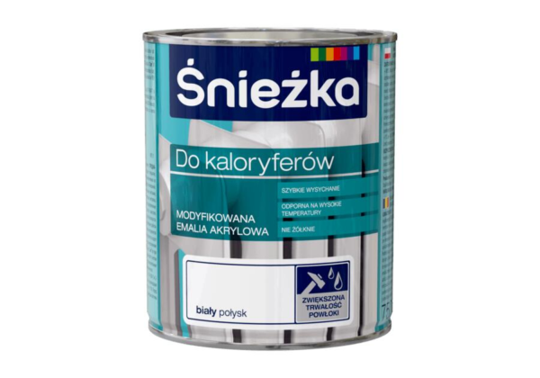 Emalia do kaloryferów 0,75L biała Śnieżka