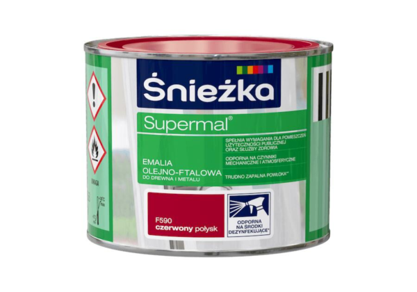 Emalia ftalowa Supermal 0,2 czerwony poł. F590