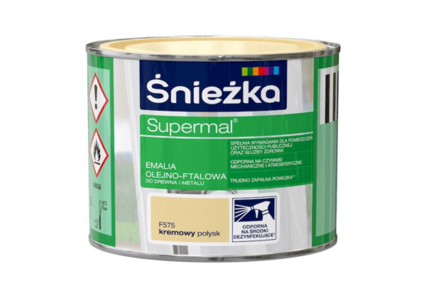 Emalia ftalowa Supermal 0,2 kremowy połysk F575