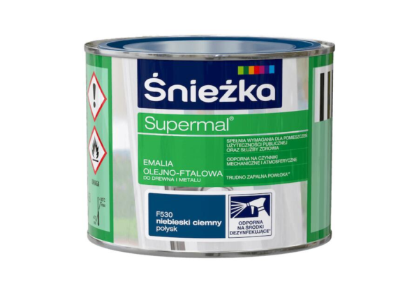 Emalia ftalowa Supermal 0,2 niebiesk ciem poł F530