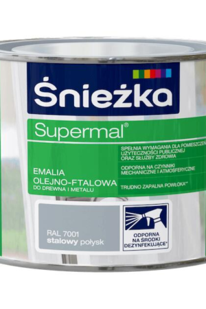 Emalia ftalowa Supermal 0,2 szary jasny połys F566
